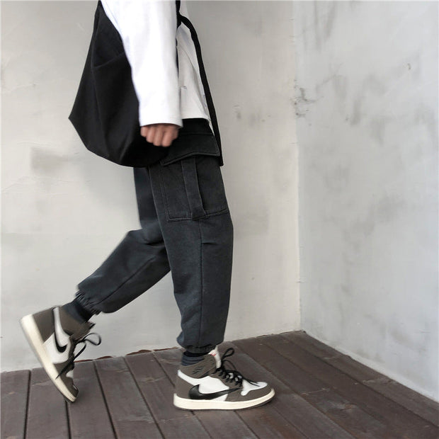 Drawstring trousers for boys sports casual trousers