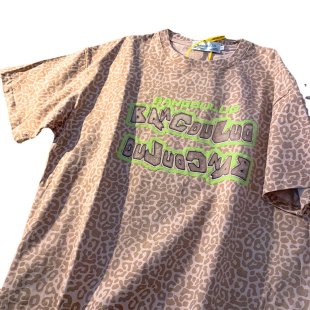 Loose letter print short-sleeved T-shirt