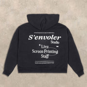 Stylish statement zipper hoodie