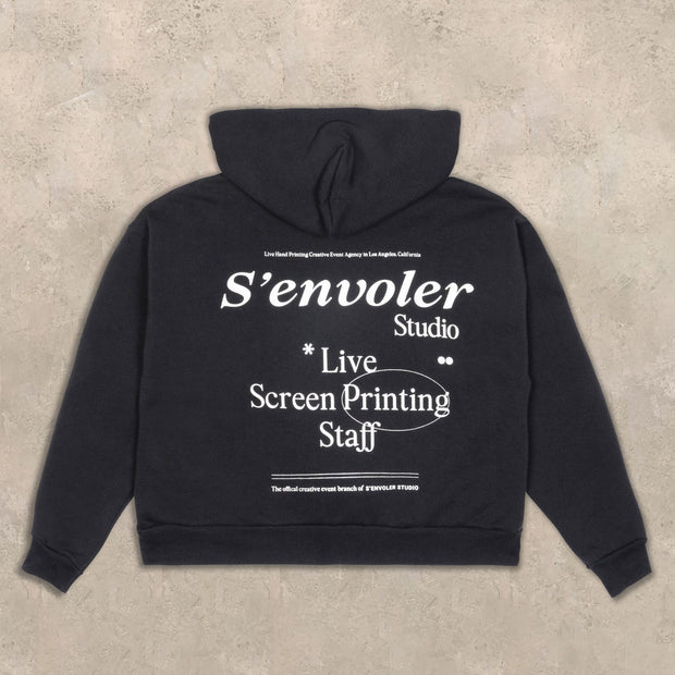Stylish statement zipper hoodie