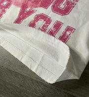 Casual street printed cotton T-shirt