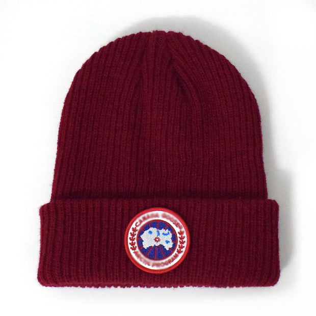 Outdoor warm hat sports cap lengthened thick knitted hat