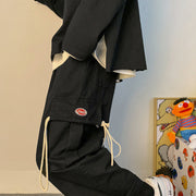 Tooling trend loose straight-leg casual pants