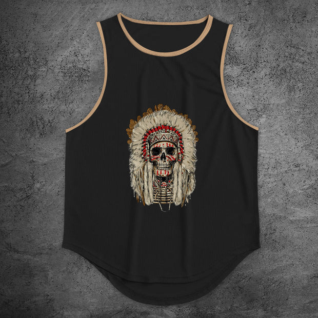 Personalized Print Colorblock Sports Fitness Vest