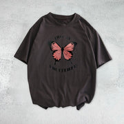 Butterfly casual loose couple short-sleeved T-shirt
