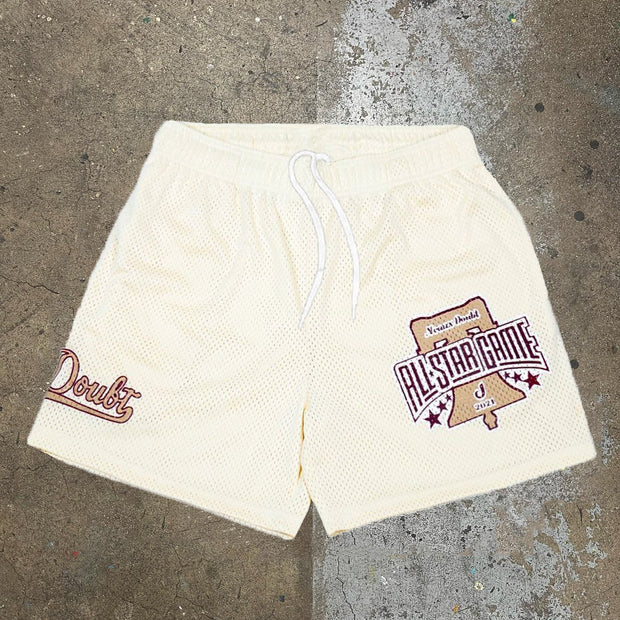 All Game Print Mesh Sports Shorts