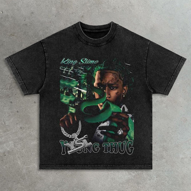 snake print T-shirt