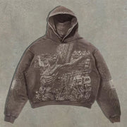 Vintage Religious Oversized Hoodie