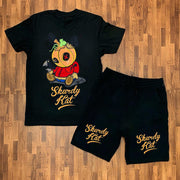 Personality Cartoon Casual Short Sleeve Suit