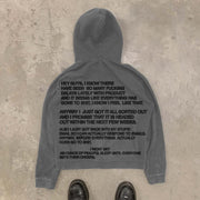 Casual Vintage Print Street Hoodie