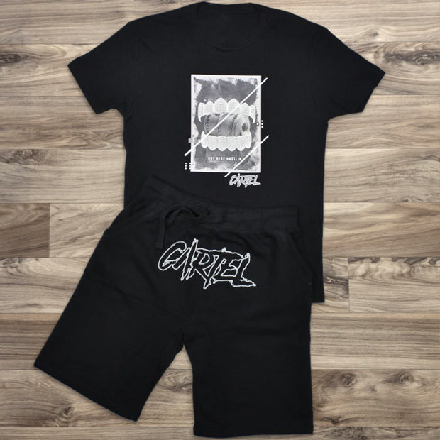 Street Letter Print Short Sleeve Suit