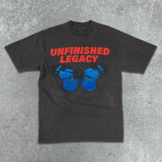 Butterfly Graphic Print Short Sleeve T-Shirt