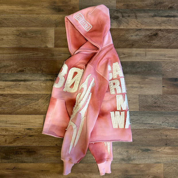 Vintage Gradient Patch Hugh Hoodie