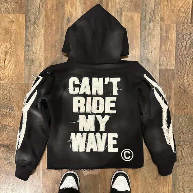 Vintage Gradient Patch Hugh Hoodie