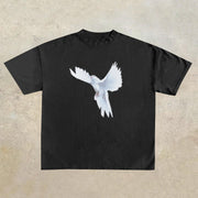 Casual Liberty Dove Print Short Sleeve T-Shirt