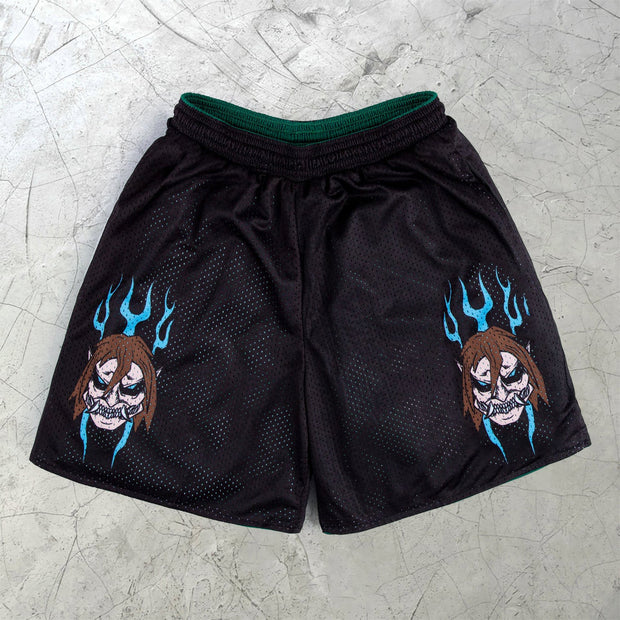 Retro fashion street cartoon shorts