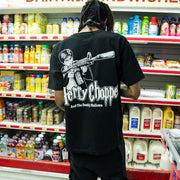 Hety Chopper And The Deathly Hallows printed T-shirt