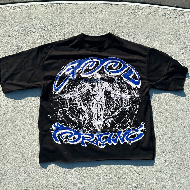 Good Fortune Body Print Short Sleeve T-Shirt