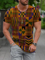 Printed round neck short sleeves t-shirts