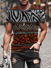 Printed round neck short sleeves t-shirts