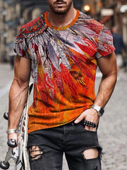 Printed round neck short sleeves t-shirts
