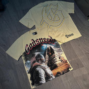 Street Astronaut Print Short Sleeve T-Shirt