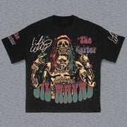 Punk Print Short Sleeve T-Shirt