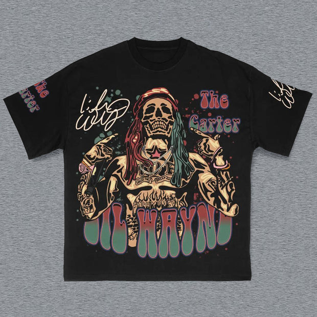 Punk Print Short Sleeve T-Shirt