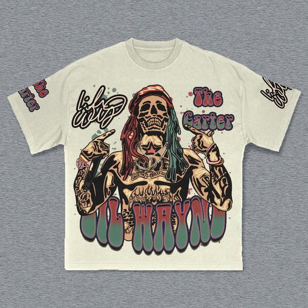 Punk Print Short Sleeve T-Shirt