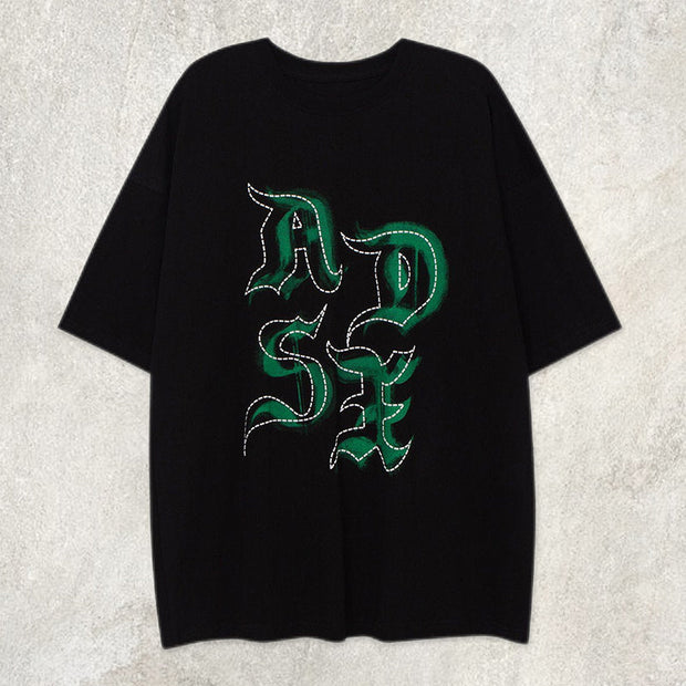 Letters Graphic Loose Tee
