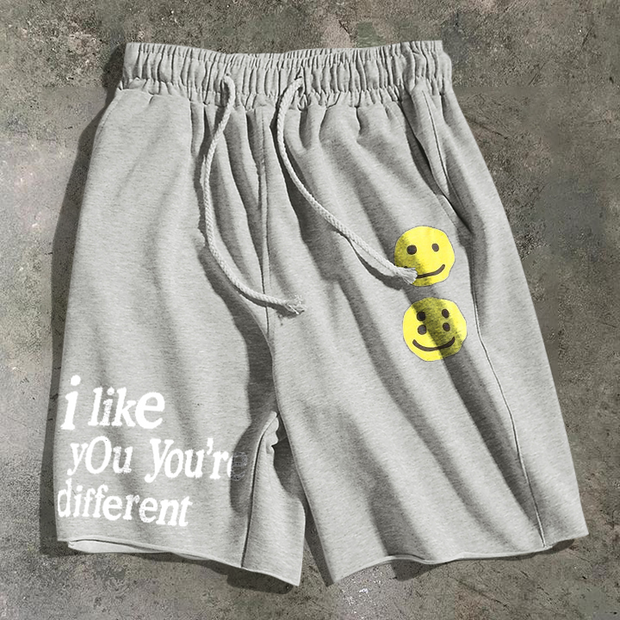 Personalized street print shorts