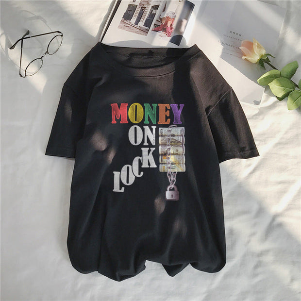 Street text print T-shirt