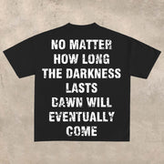 Street crew neck letter print T-shirt