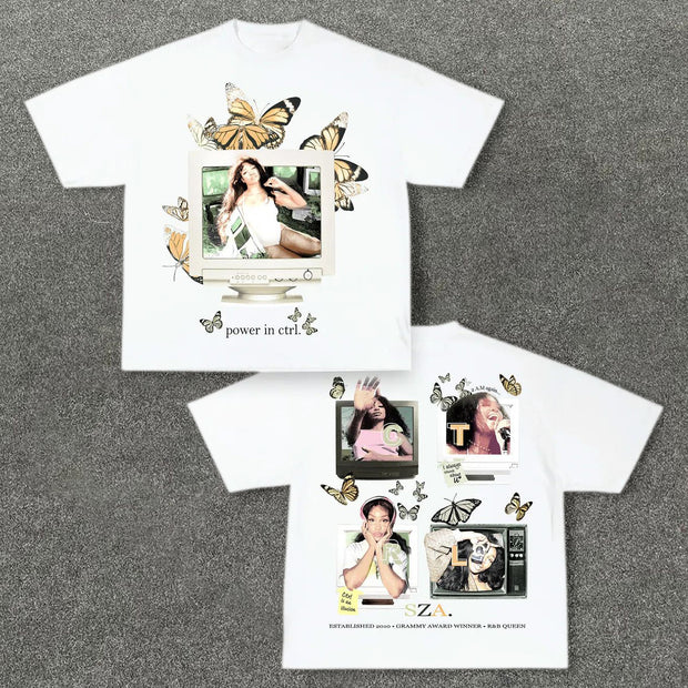 Retro Hip Hop Casual Short Sleeve T-Shirt
