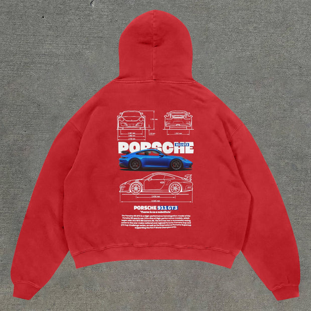 Casual street style printed hoodie