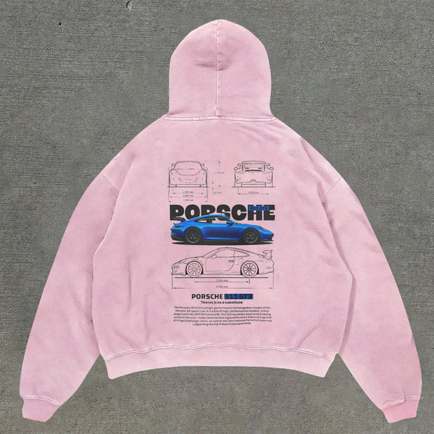Casual street style printed hoodie