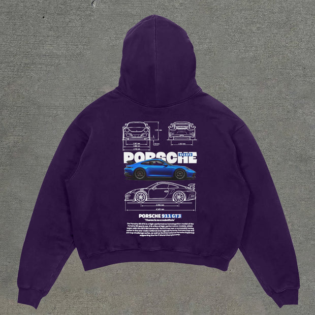 Casual street style printed hoodie