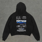 Casual street style printed hoodie