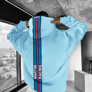 Retro Striped Hip Hop Fashion Casual Hoodie