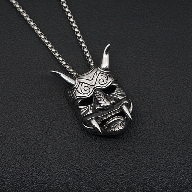 Prajna ghost skull necklace titanium steel
