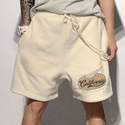 California Print Elastic Shorts