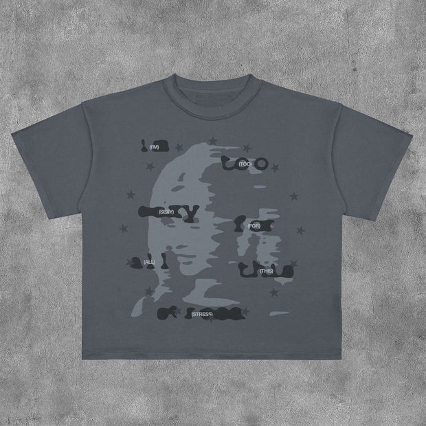 I'm Too Sexy For All This Stress Print Short Sleeve T-Shirt