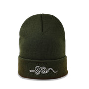 Personality all-match embroidery snake knit hat men