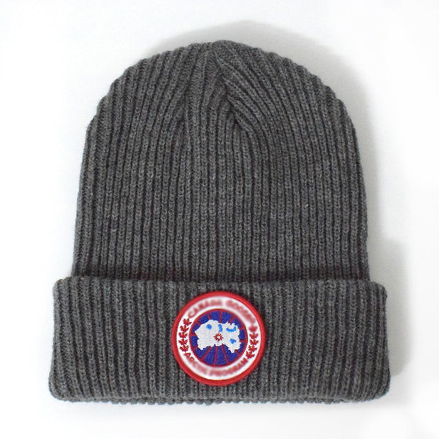 Outdoor warm hat sports cap lengthened thick knitted hat