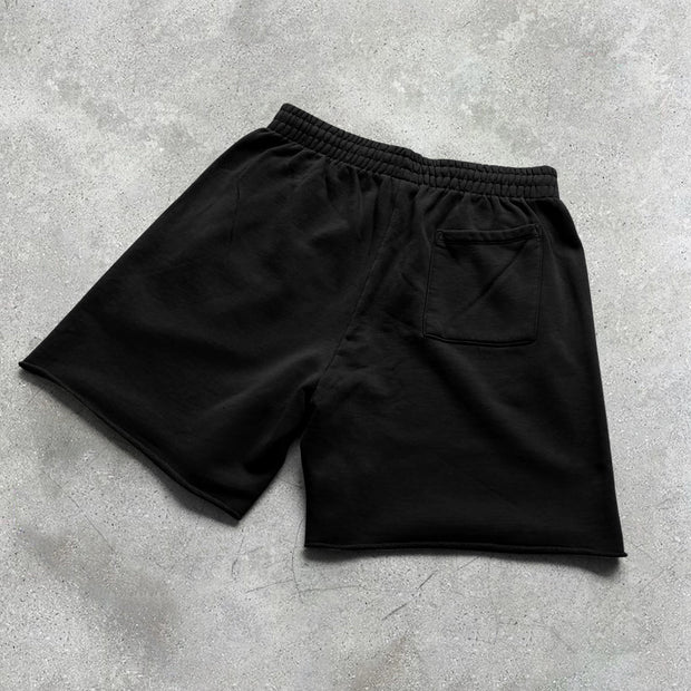 Two Ways Fashion Print Hip Hop Casual Shorts