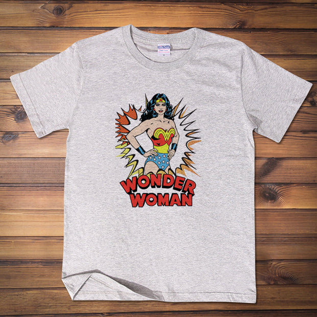 Fashion hip-hop print short-sleeved T-shirt