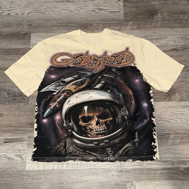 Aviation Godspeed Print Short Sleeve T-Shirt