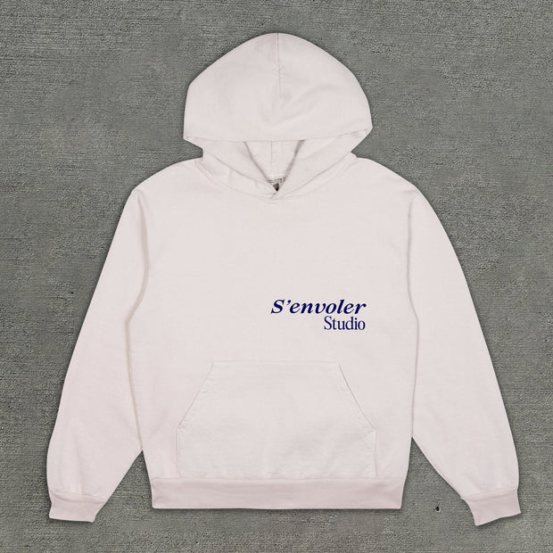 Fashionable personalized printed loose hoodie