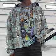 Dreamy casual street color plaid flannel shirt