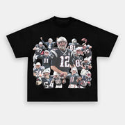 retro print street fashion T-shirt